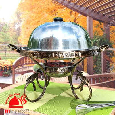 Блюдо для шашлыка с подогревом Садж 30см